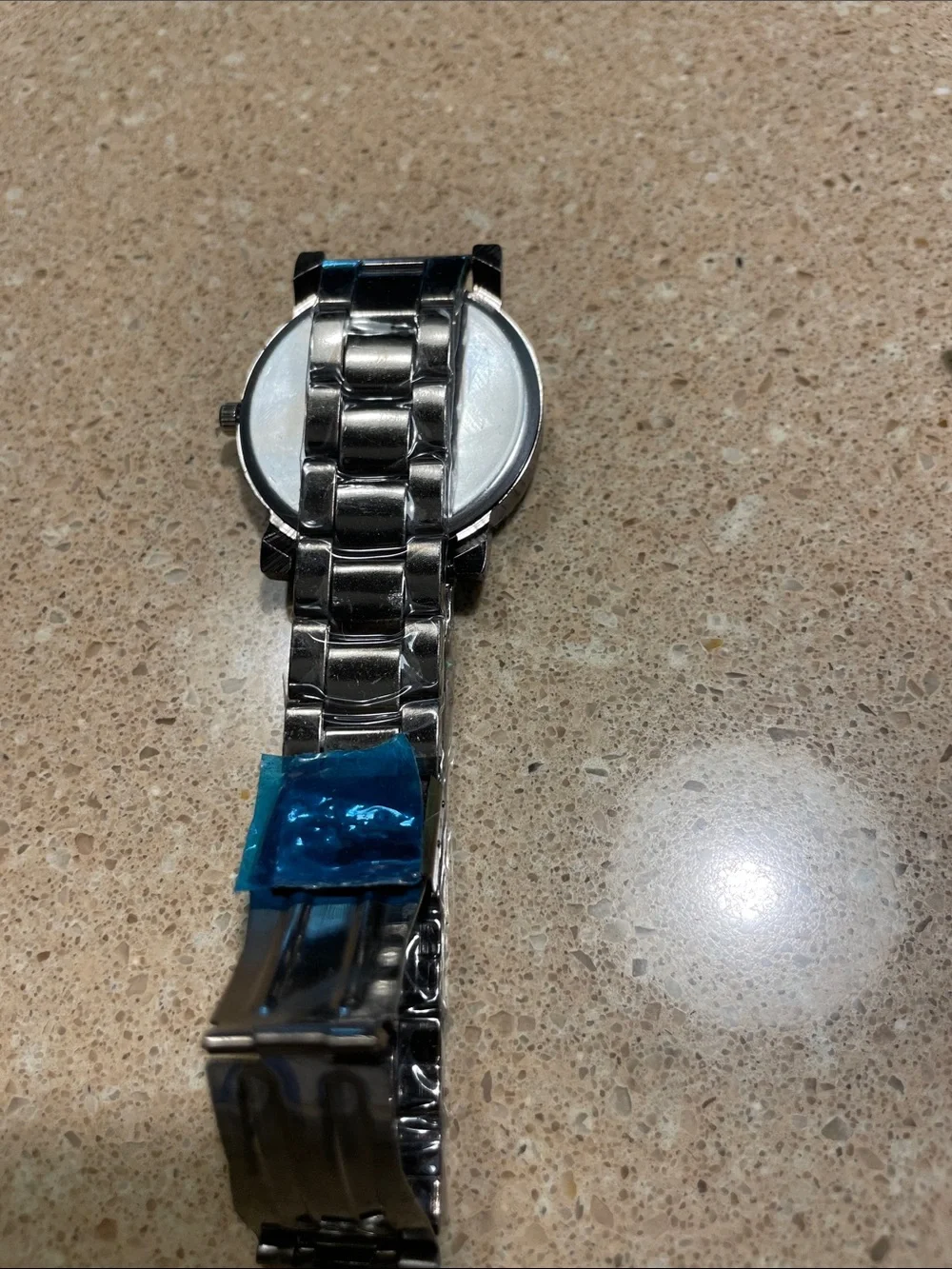 Modern Black Faceted Dial Quartz Watch